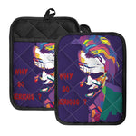 Colorful Joker Why So Serious Print Pot Holders With Pocket