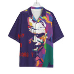 Colorful Joker Why So Serious Print Rayon Hawaiian Shirt