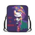 Colorful Joker Why So Serious Print Rectangular Crossbody Bag