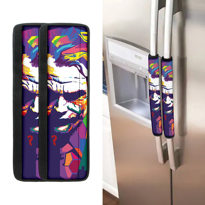 Colorful Joker Why So Serious Print Refrigerator Handle Covers