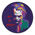 Colorful Joker Why So Serious Print Round Floor Mat