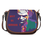 Colorful Joker Why So Serious Print Saddle Bag