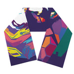 Colorful Joker Why So Serious Print Scarf