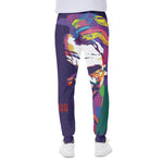 Colorful Joker Why So Serious Print Scuba Joggers