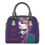 Colorful Joker Why So Serious Print Shoulder Handbag