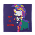 Colorful Joker Why So Serious Print Silk Bandana