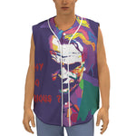Colorful Joker Why So Serious Print Sleeveless Baseball Jersey
