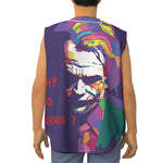 Colorful Joker Why So Serious Print Sleeveless Baseball Jersey