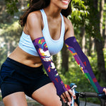 Colorful Joker Why So Serious Print Sun Protection Arm Sleeves