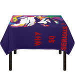 Colorful Joker Why So Serious Print Tablecloth