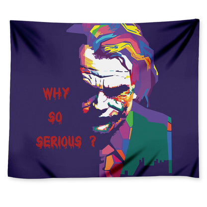 Colorful Joker Why So Serious Print Tapestry