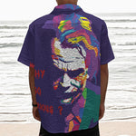 Colorful Joker Why So Serious Print Textured Short Sleeve Shirt