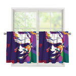 Colorful Joker Why So Serious Print Tier Curtains