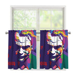 Colorful Joker Why So Serious Print Tier Curtains