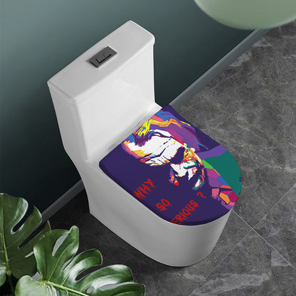 Colorful Joker Why So Serious Print Toilet Lid Cover