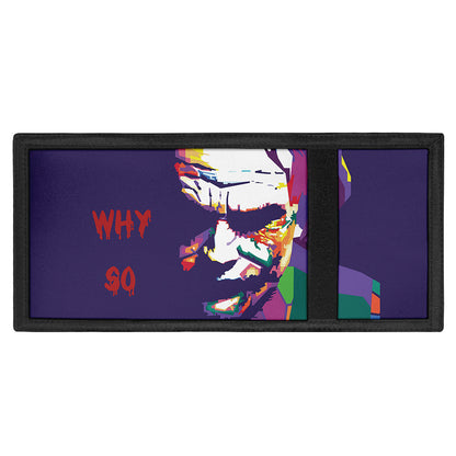 Colorful Joker Why So Serious Print Trifold Wallet