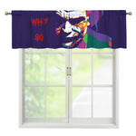 Colorful Joker Why So Serious Print Window Valance
