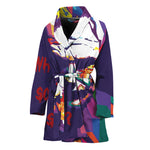Colorful Joker Why So Serious Print Women's Bathrobe