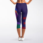 Colorful Joker Why So Serious Print Women's Capri Leggings