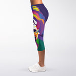 Colorful Joker Why So Serious Print Women's Capri Leggings