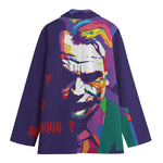 Colorful Joker Why So Serious Print Women's Cotton Blazer
