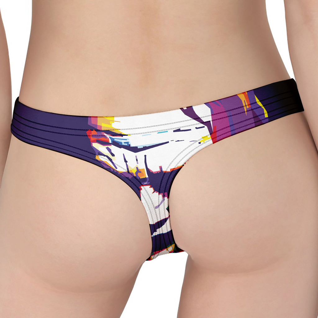Colorful Joker Why So Serious Print Women's Thong