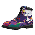 Colorful Joker Why So Serious Print Work Boots
