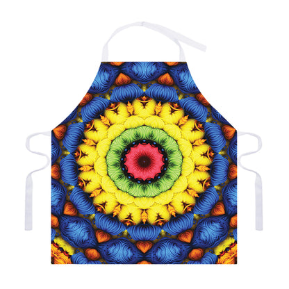 Colorful Kaleidoscope Print Adjustable Apron
