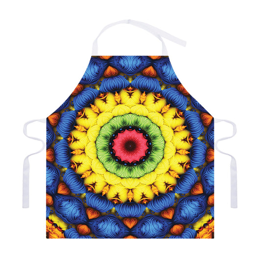 Colorful Kaleidoscope Print Adjustable Apron