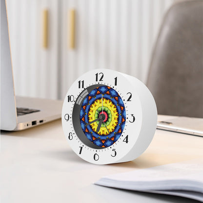Colorful Kaleidoscope Print Alarm Clock