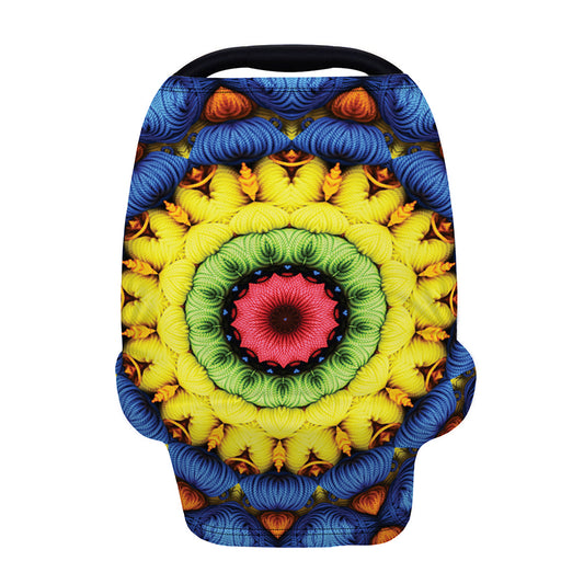 Colorful Kaleidoscope Print Baby Seat Cover