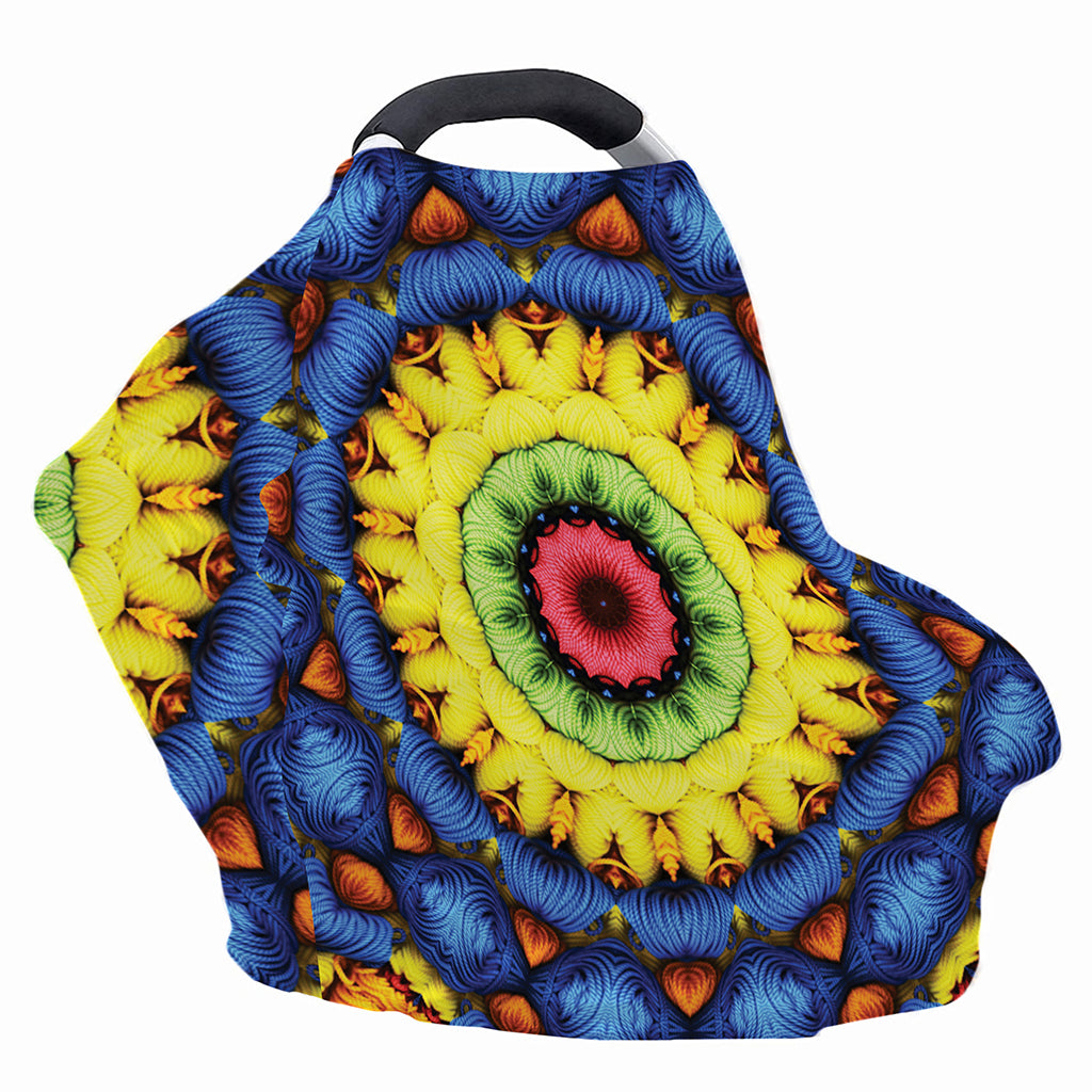 Colorful Kaleidoscope Print Baby Seat Cover