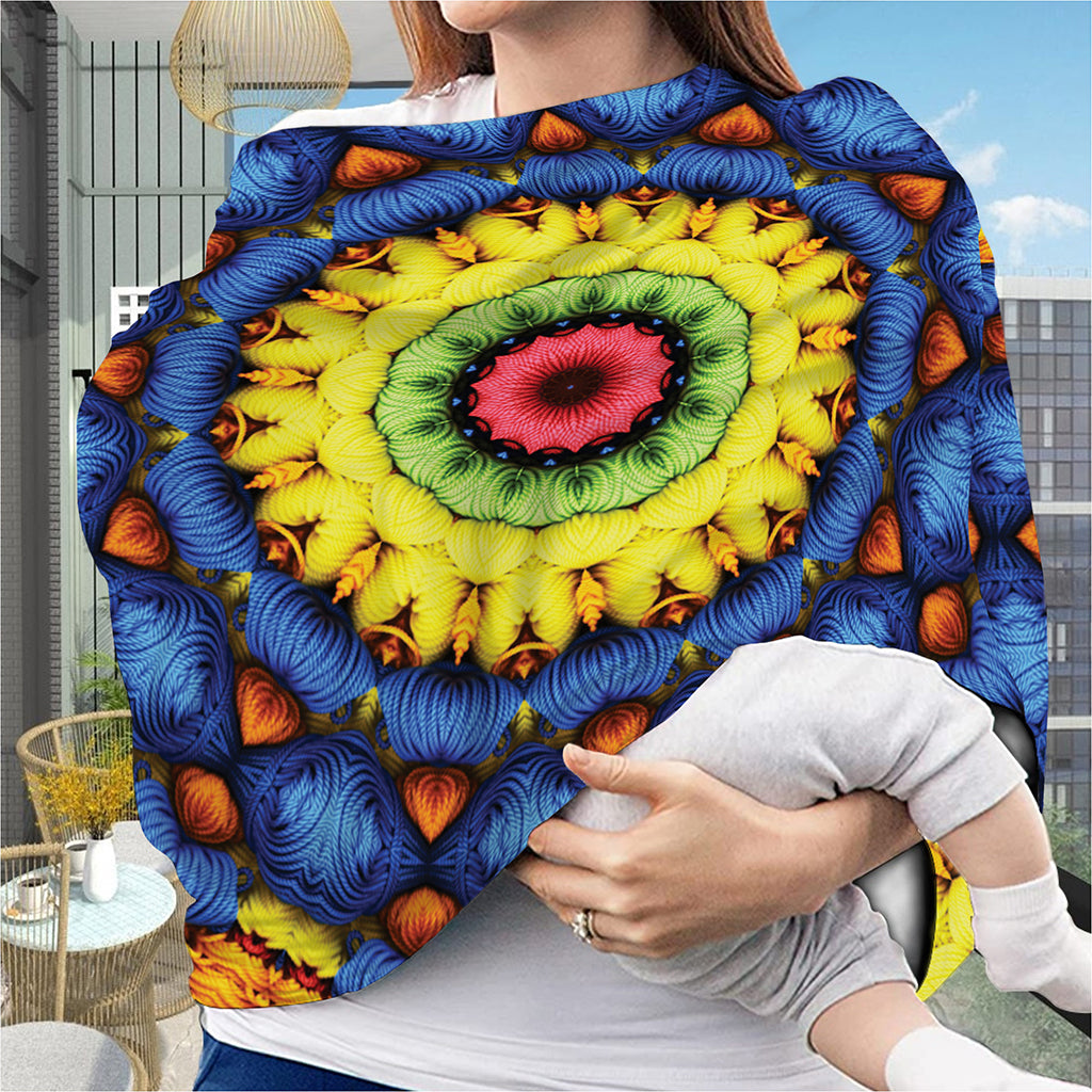 Colorful Kaleidoscope Print Baby Seat Cover