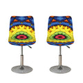 Colorful Kaleidoscope Print Bar Stool Covers
