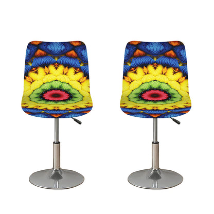 Colorful Kaleidoscope Print Bar Stool Covers