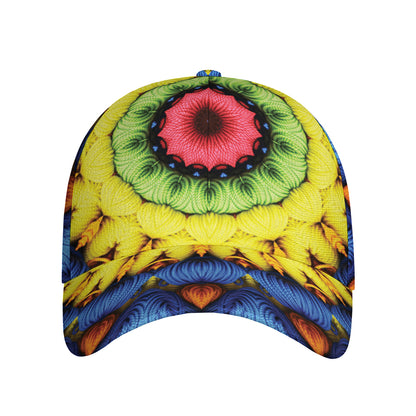Colorful Kaleidoscope Print Baseball Cap