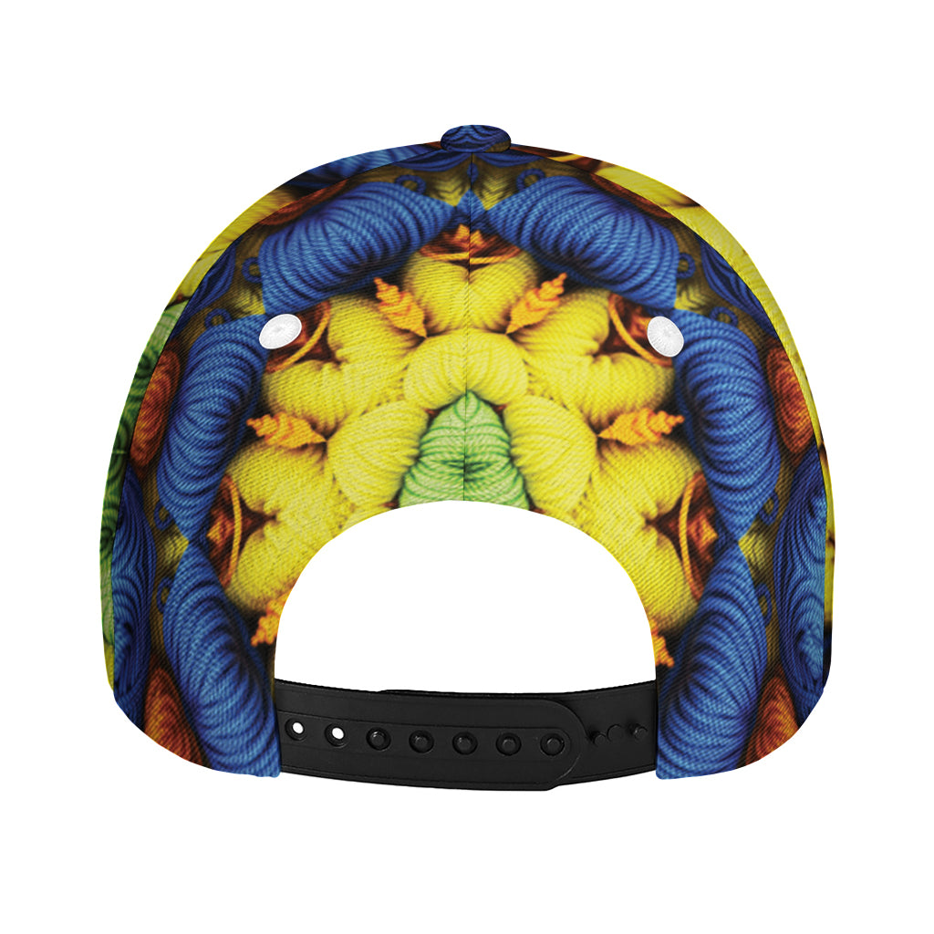 Colorful Kaleidoscope Print Baseball Cap