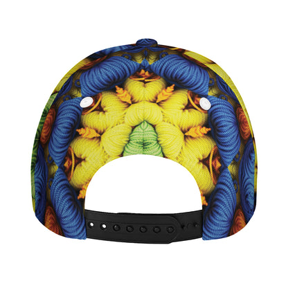 Colorful Kaleidoscope Print Baseball Cap