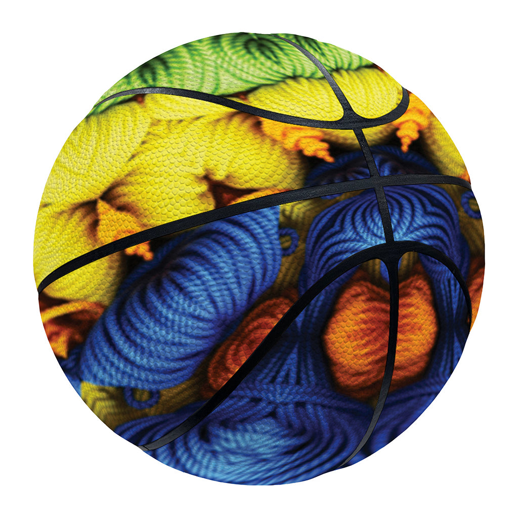 Colorful Kaleidoscope Print Basketball