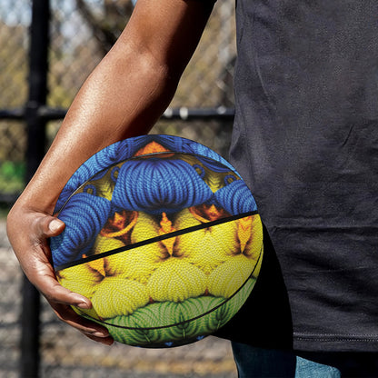 Colorful Kaleidoscope Print Basketball