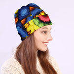Colorful Kaleidoscope Print Beanie
