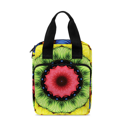 Colorful Kaleidoscope Print Bible Tote Bag