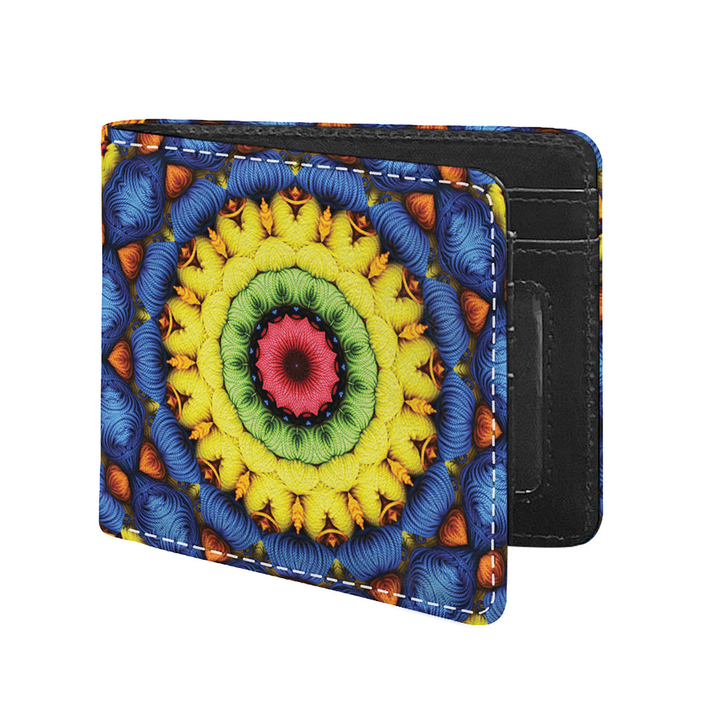 Colorful Kaleidoscope Print Bifold Wallet