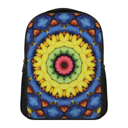 Colorful Kaleidoscope Print Casual Backpack