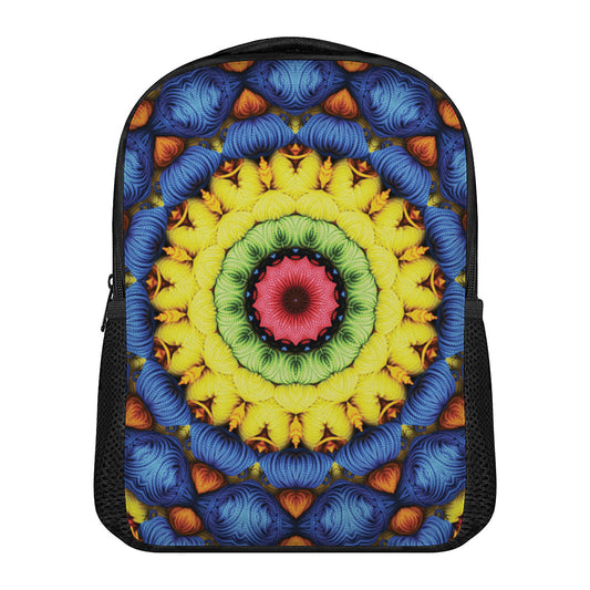 Colorful Kaleidoscope Print Casual Backpack