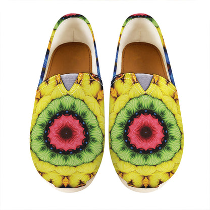 Colorful Kaleidoscope Print Casual Shoes