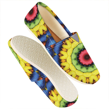 Colorful Kaleidoscope Print Casual Shoes