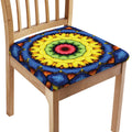 Colorful Kaleidoscope Print Chair Cushion Cover