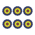 Colorful Kaleidoscope Print Coaster Set