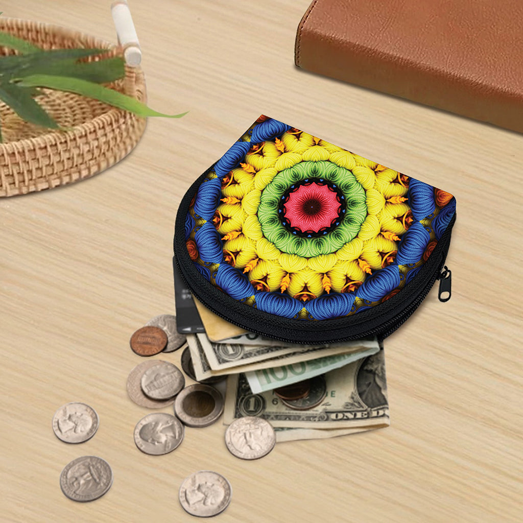 Colorful Kaleidoscope Print Coin Purse